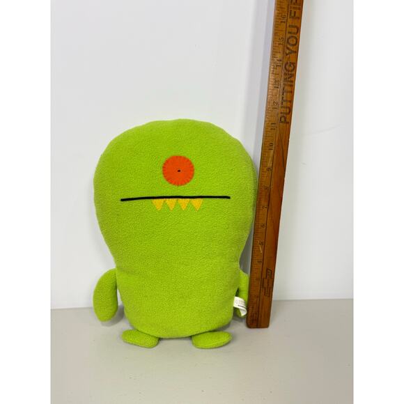 Pretty Ugly Uglydoll Winkolina Lime Green 13” Stuffed Plush 2009 - Picture 3 of 7